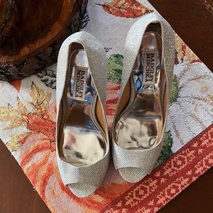 Badgley Mischa silver sparkle shoes. NNT- new no tag